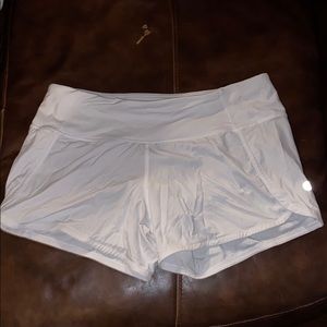 White lulu shorts